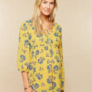 MOTHERHOOD MATERNITY TIE FRONT MATERNITY FLORAL PRINT SIZE XL BRAND NEW